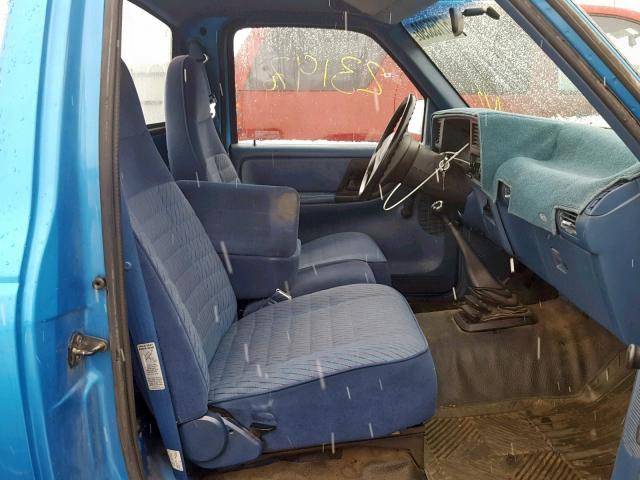 1FTCR10A5PUE05212 - 1993 FORD RANGER BLUE photo 5