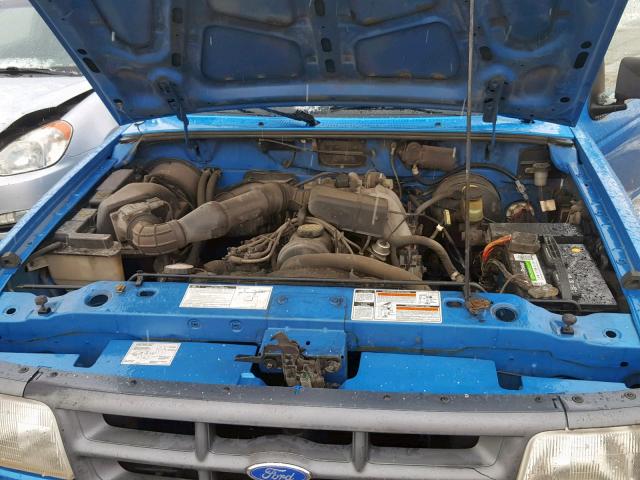 1FTCR10A5PUE05212 - 1993 FORD RANGER BLUE photo 7