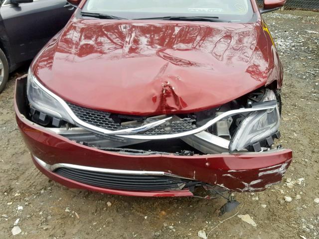 1C3CCCABXGN117799 - 2016 CHRYSLER 200 LIMITE MAROON photo 9