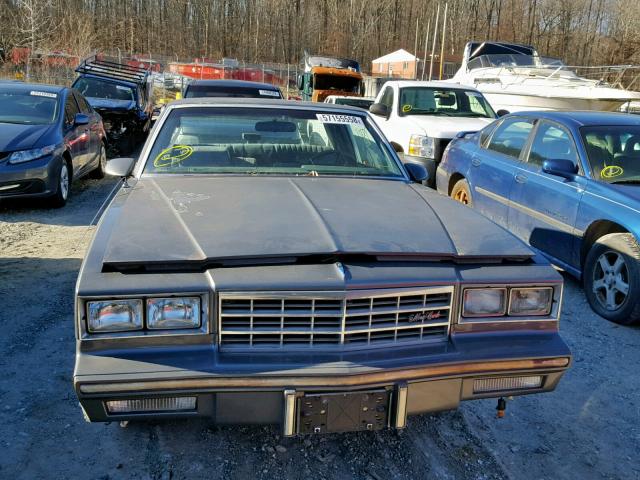 1G1GZ37H3GR191865 - 1986 CHEVROLET MONTE CARL GRAY photo 9