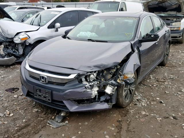 2HGFC1F72HH639341 - 2017 HONDA CIVIC EXL GRAY photo 2