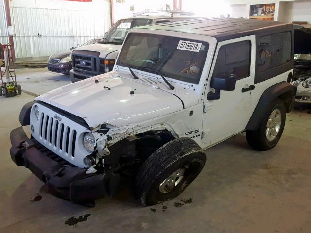 1C4AJWAG6GL339404 - 2016 JEEP WRANGLER S WHITE photo 2