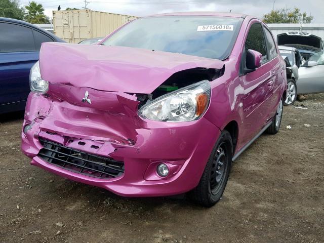 ML32A3HJ7FH008842 - 2015 MITSUBISHI MIRAGE DE PURPLE photo 2