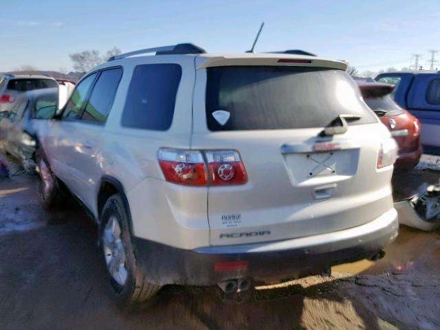 1GKKRPED9CJ177314 - 2012 GMC ACADIA SLE WHITE photo 3