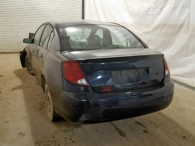 1G8AG52F23Z119516 - 2003 SATURN ION LEVEL BLACK photo 3