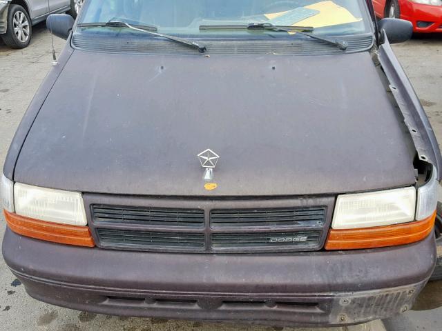 2B4GH2534RR779179 - 1994 DODGE CARAVAN PURPLE photo 7