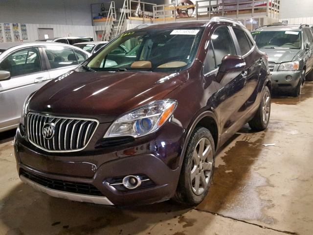 KL4CJHSB4EB772305 - 2014 BUICK ENCORE PRE BROWN photo 2