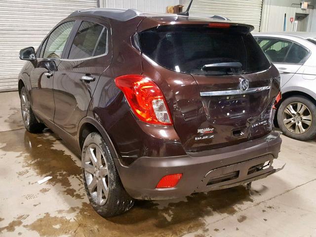 KL4CJHSB4EB772305 - 2014 BUICK ENCORE PRE BROWN photo 3