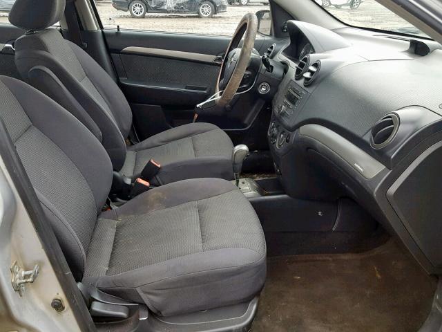 KL1TD56607B146737 - 2007 CHEVROLET AVEO BASE Gümüş foto 5