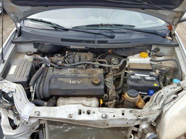 KL1TD56607B146737 - 2007 CHEVROLET AVEO BASE Gümüş foto 7