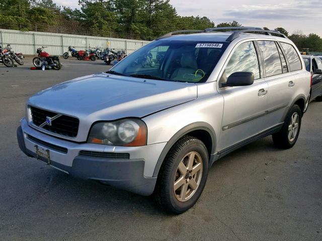 YV1CZ59H041036645 - 2004 VOLVO XC90 SILVER photo 2