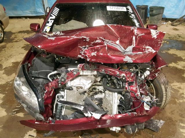 1G11C5SL0FF299732 - 2015 CHEVROLET MALIBU 1LT მუქწითელი ფოტო 7