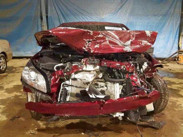 1G11C5SL0FF299732 - 2015 CHEVROLET MALIBU 1LT მუქწითელი ფოტო 9