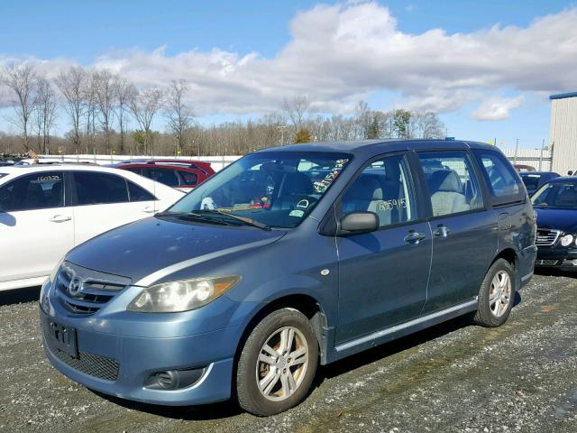 JM3LW28A040502623 - 2004 MAZDA MPV WAGON BLUE photo 2