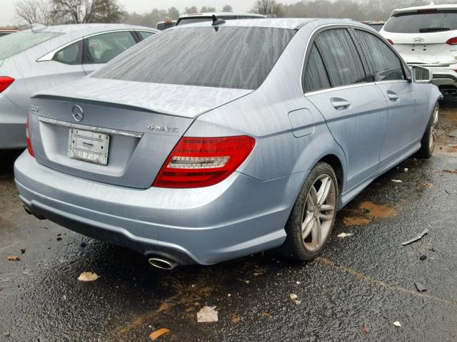 WDDGF8ABXDR247979 - 2013 MERCEDES-BENZ C 300 4MAT SILVER photo 4