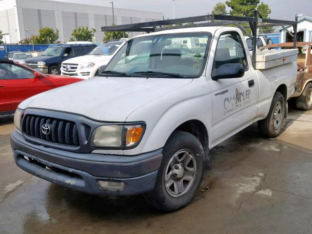 5TENL42N72Z109667 - 2002 TOYOTA TACOMA WHITE photo 2