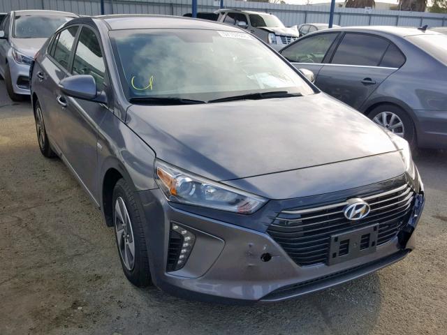 KMHC75LC0JU061138 - 2018 HYUNDAI IONIQ SEL GRAY photo 1