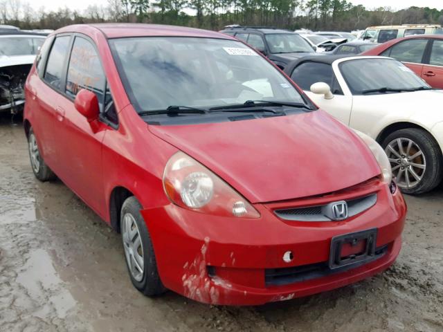 JHMGD38438S070053 - 2008 HONDA FIT RED photo 1