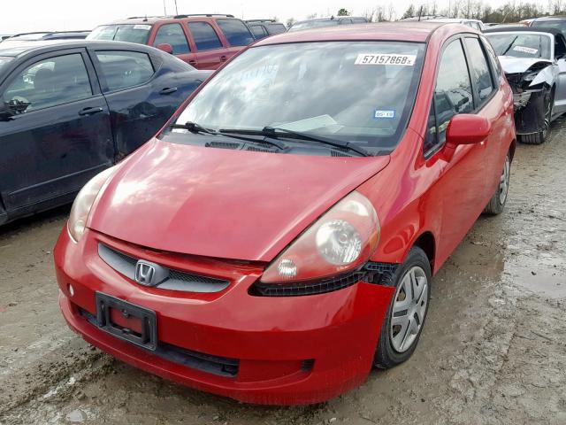 JHMGD38438S070053 - 2008 HONDA FIT RED photo 2