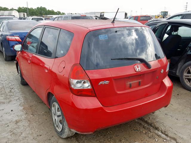 JHMGD38438S070053 - 2008 HONDA FIT RED photo 3