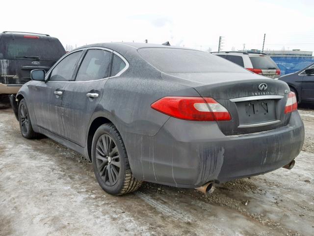 JN1AY1AR0CM580379 - 2012 INFINITI M56 X CHARCOAL photo 3