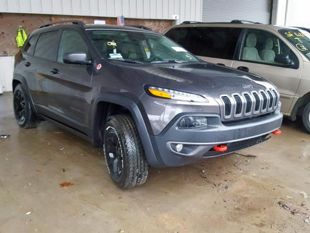 1C4PJMBX0JD600413 - 2018 JEEP CHEROKEE T GRAY photo 1