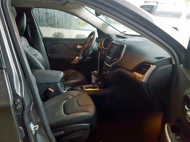 1C4PJMBX0JD600413 - 2018 JEEP CHEROKEE T GRAY photo 5
