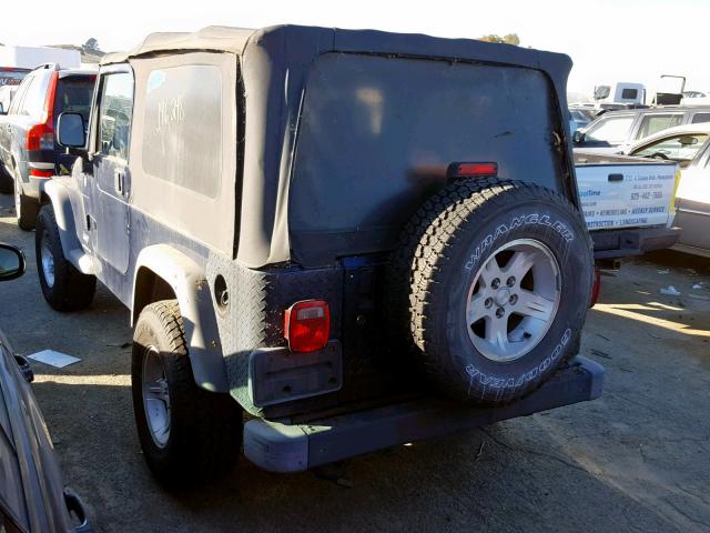 1J4FA49S04P770886 - 2004 JEEP WRANGLER / BLUE photo 3