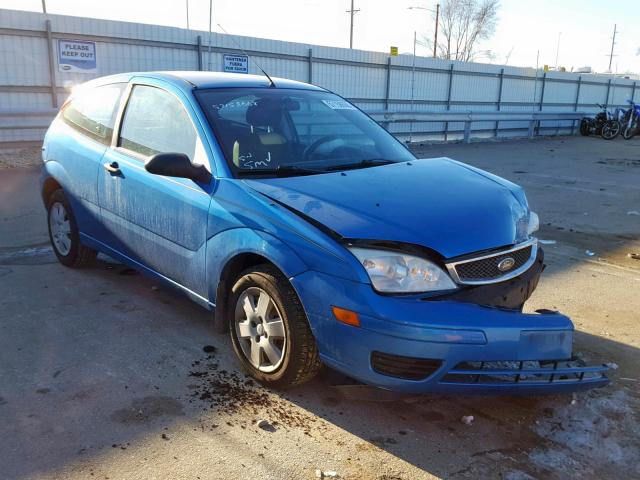 1FAFP31N77W294334 - 2007 FORD FOCUS ZX3 BLUE photo 1