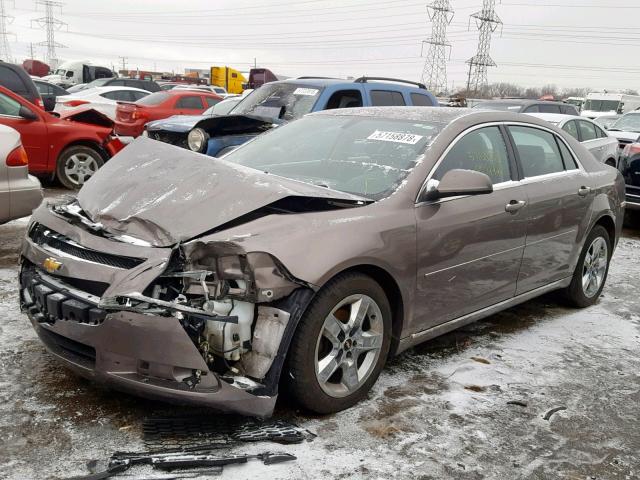 1G1ZC5EB0AF308797 - 2010 CHEVROLET MALIBU 1LT BROWN photo 2