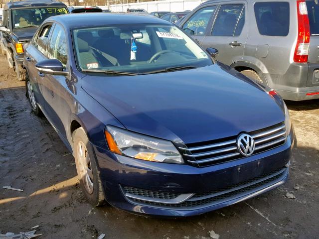 1VWAP7A3XCC037624 - 2012 VOLKSWAGEN PASSAT S BLUE photo 1