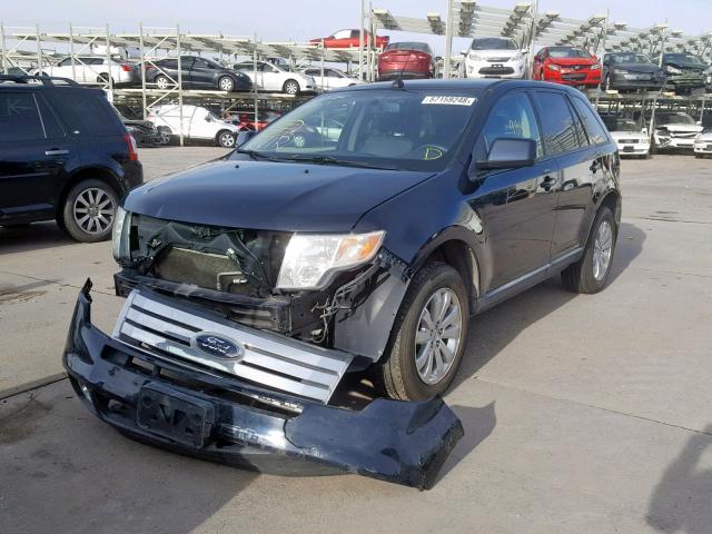 2FMDK48C58BA86672 - 2008 FORD EDGE SEL BLACK photo 2