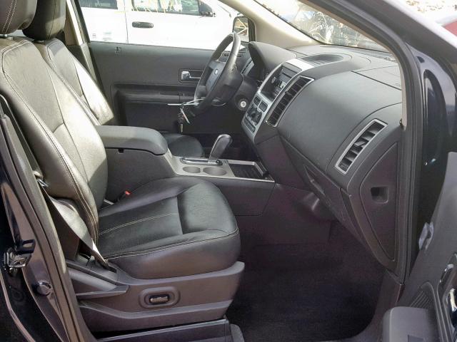 2FMDK48C58BA86672 - 2008 FORD EDGE SEL BLACK photo 5