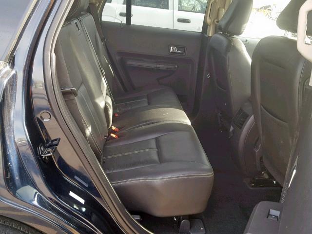 2FMDK48C58BA86672 - 2008 FORD EDGE SEL BLACK photo 6