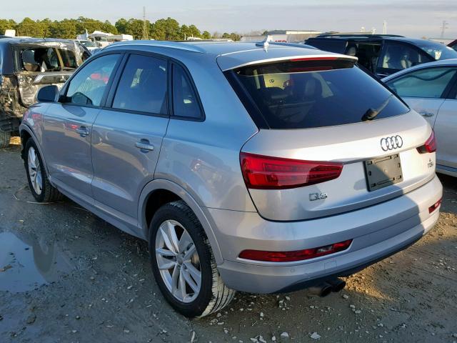 WA1BCCFS3HR014566 - 2017 AUDI Q3 PREMIUM SILVER photo 3