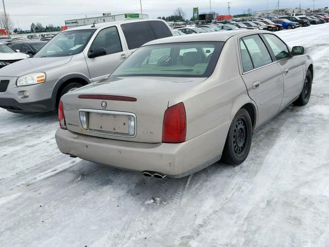 1G6KE54Y31U129936 - 2001 CADILLAC DEVILLE DH TAN photo 4