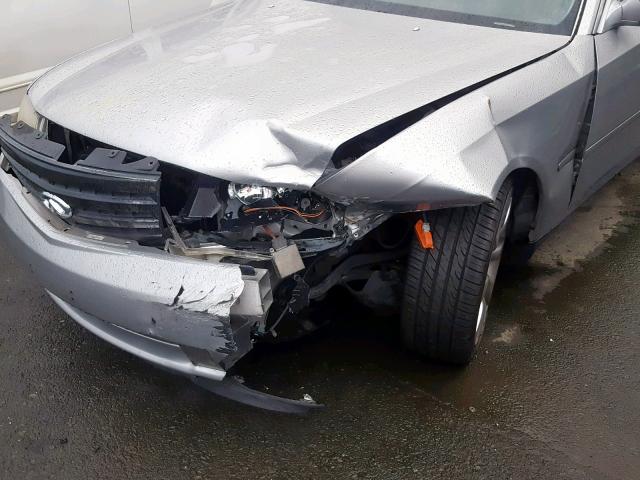 JNKAY41E53M003678 - 2003 INFINITI M45 SILVER photo 9