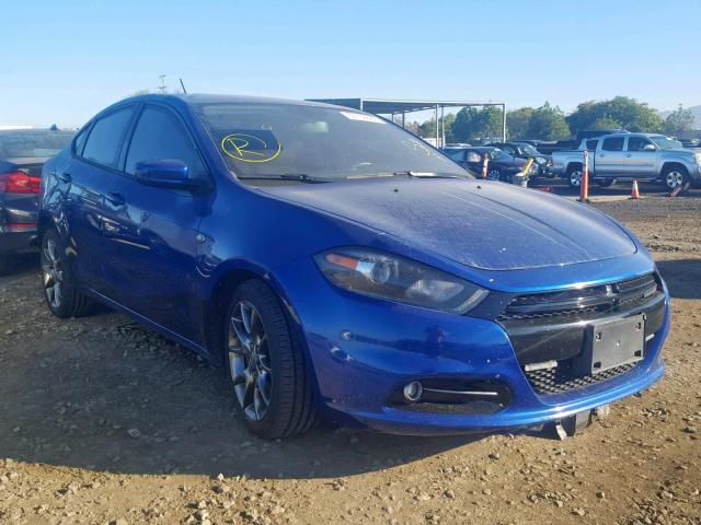 1C3CDFBH2DD343838 - 2013 DODGE DART SXT BLUE photo 1