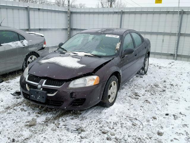 1B3EL36R94N104713 - 2004 DODGE STRATUS SE PURPLE photo 2