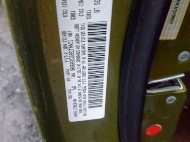 1C4NJCBB9CD589906 - 2012 JEEP COMPASS SP 绿色 照片 10