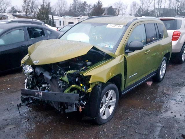 1C4NJCBB9CD589906 - 2012 JEEP COMPASS SP 绿色 照片 2