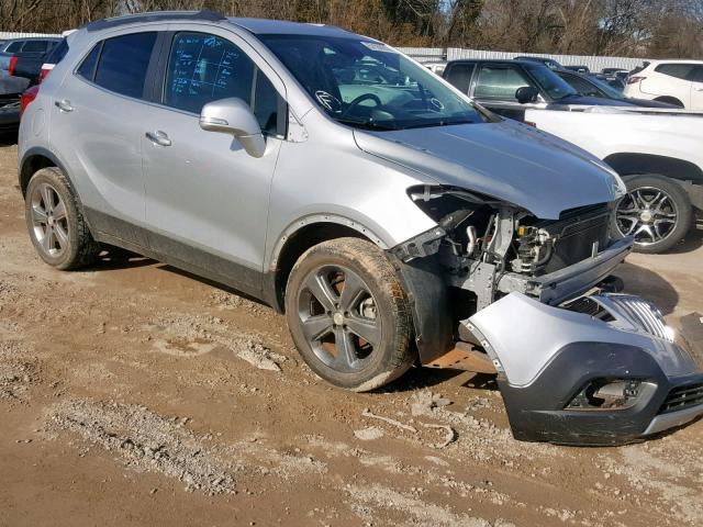 KL4CJASB9EB727366 - 2014 BUICK ENCORE SILVER photo 1