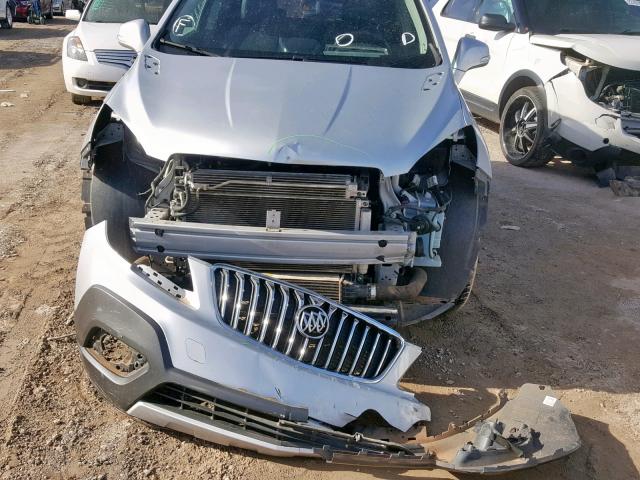 KL4CJASB9EB727366 - 2014 BUICK ENCORE SILVER photo 9