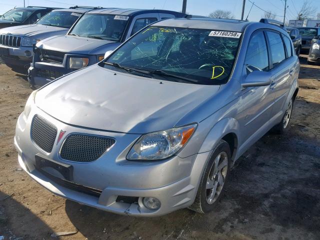 5Y2SL63875Z444256 - 2005 PONTIAC VIBE SILVER photo 2