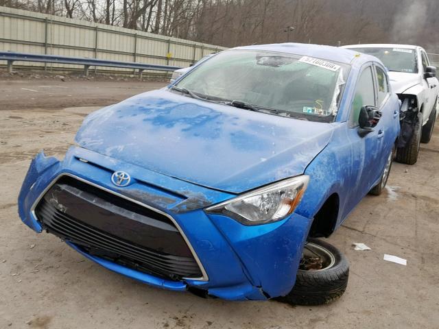 3MYDLBYV4HY171194 - 2017 TOYOTA YARIS IA BLUE photo 2