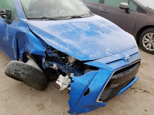 3MYDLBYV4HY171194 - 2017 TOYOTA YARIS IA BLUE photo 9