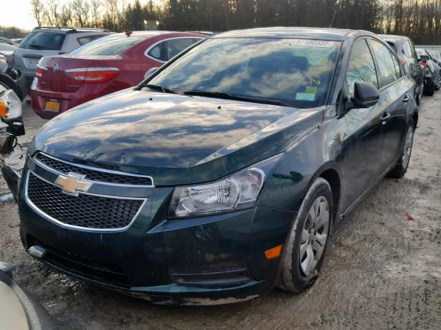 1G1PA5SH4E7146680 - 2014 CHEVROLET CRUZE LS GREEN photo 2