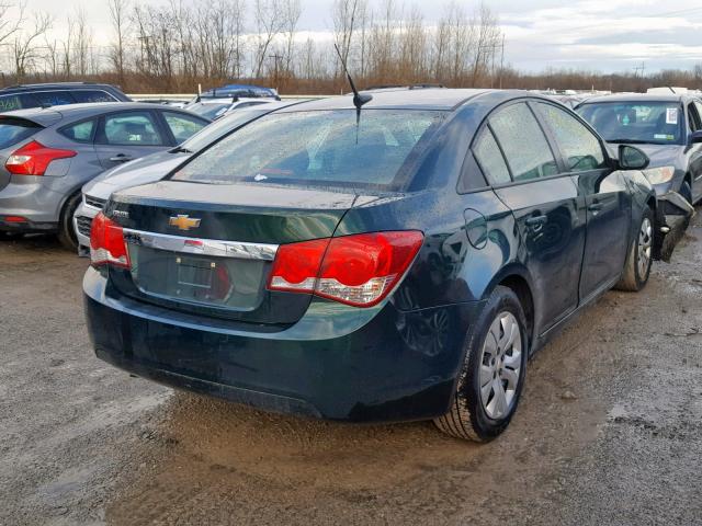 1G1PA5SH4E7146680 - 2014 CHEVROLET CRUZE LS GREEN photo 4