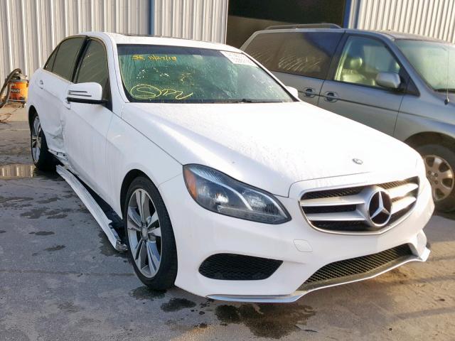 WDDHF5KB9EB050541 - 2014 MERCEDES-BENZ E 350 WHITE photo 1