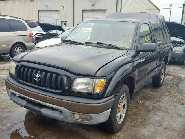 5TENL42N21Z776824 - 2001 TOYOTA TACOMA BLACK photo 2